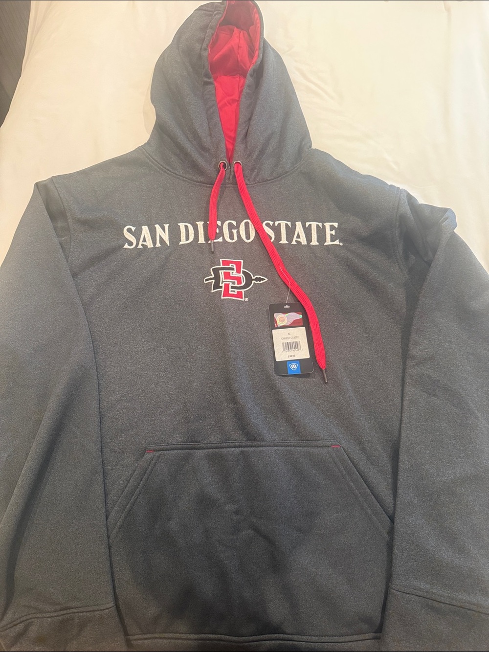 San Diego State university Charcoal Hooded Sweatshirt